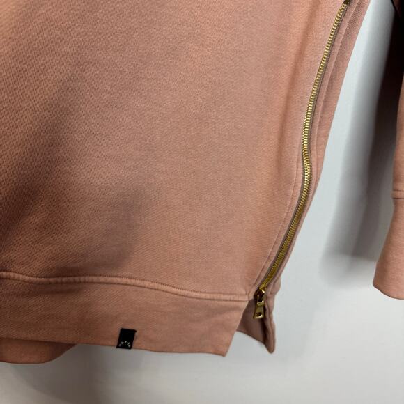 Varley Blush Manning Sweatshirt Double Zippered Pullover Casual Women's S - Picture 6 of 12